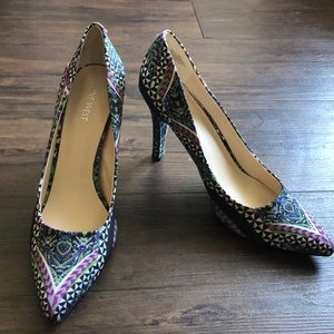 Nine West Funky Patterned Pumps
